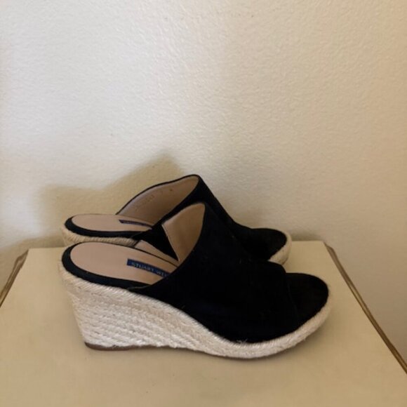 Stuart Weitzman Womens Pink 3/4" Platform Goring Marabella Wedge Leather Sandals - Picture 3 of 7